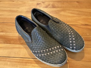 army green slip on vans