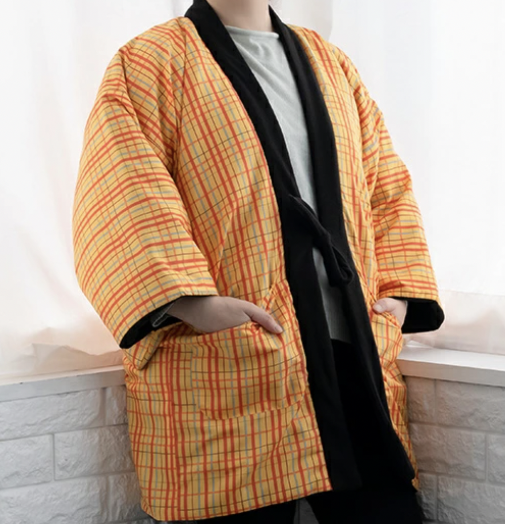 Japanese Traditional Kimono Women Hanten Reversible Inner Fleece