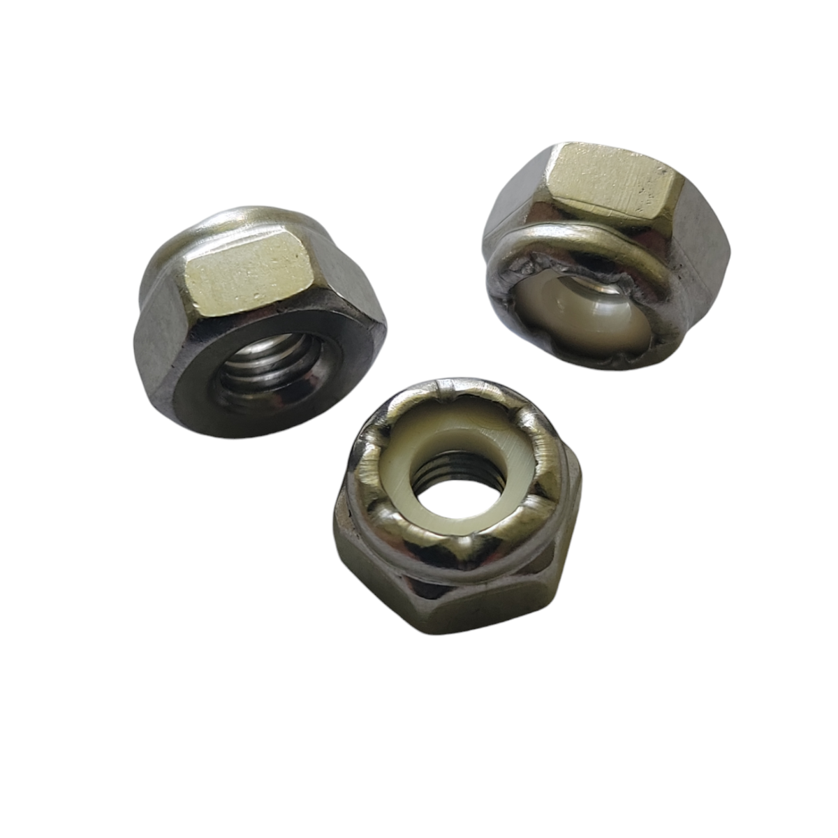 1/4-20 Hex Locknut Nyon Insert Stainless 18-8 Qty 50 | eBay