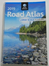 2019 RAND McNALLY ROAD ATLAS, LARGE SCALE, SPIRAL BOUND COVERS