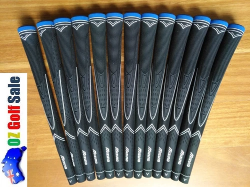 13pcs Mizuno ZEPHYR Standard Rubber Grip - Black w/ Blue Cap