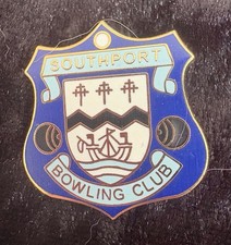 Southport Bowling Club Enamel Badge