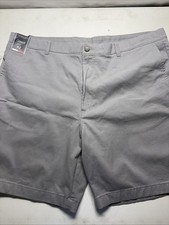 NWT Roundtree Yorke Casuals Shorts Men 42 x 9" Classic Stretch Gray