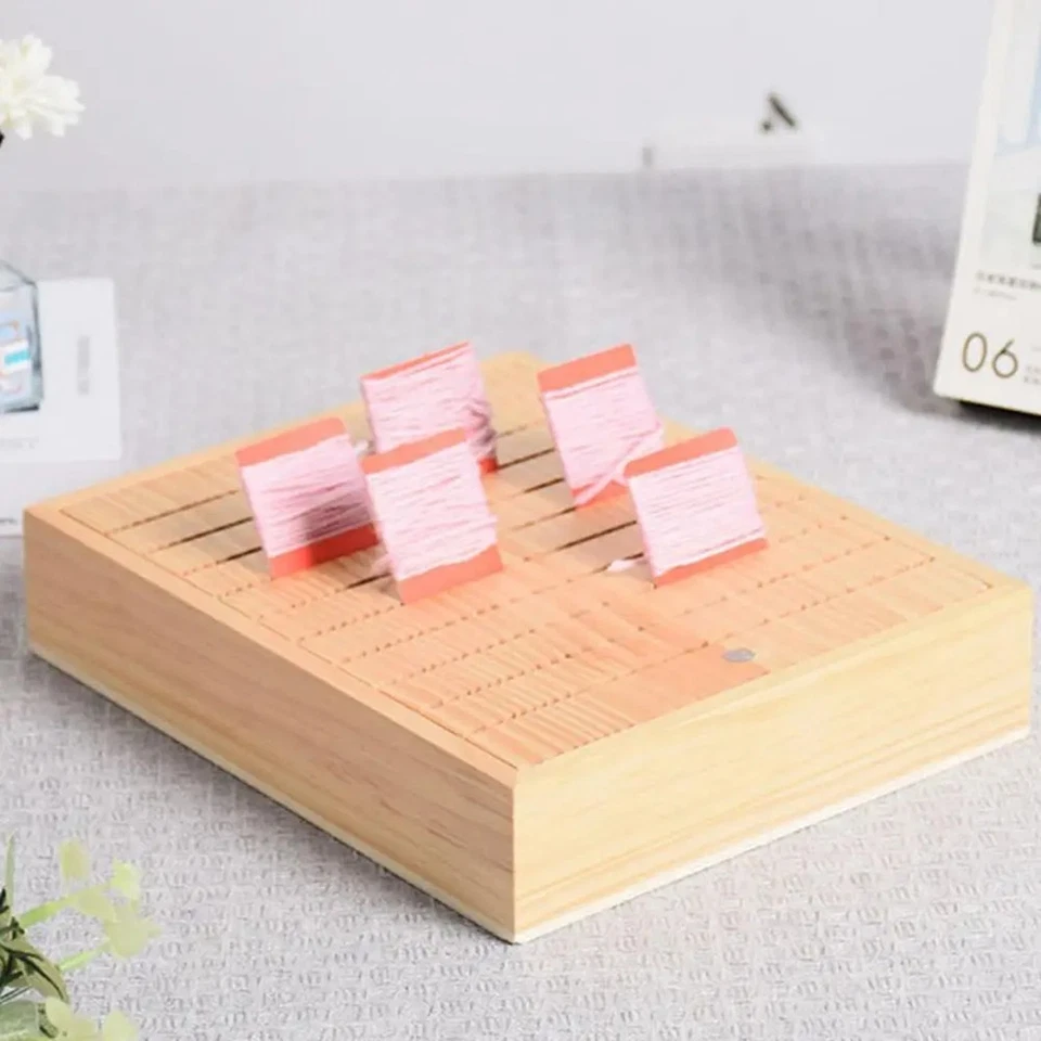 Stickgarn-Organizer, Spulenständer Aus , 10 Lange Schlitze, 3 Bodenfäch3475 - Bild 3 von 4