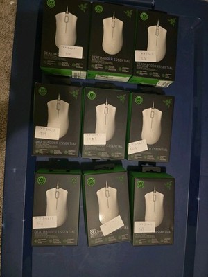 Razer DeathAdder Essential White Edition Ergonomic Wired Gaming Mouse NEW Sealed