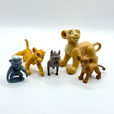 Disney The Lion King Young Simba Nala Janja Hyena Bunga Action Figures Lot of 5