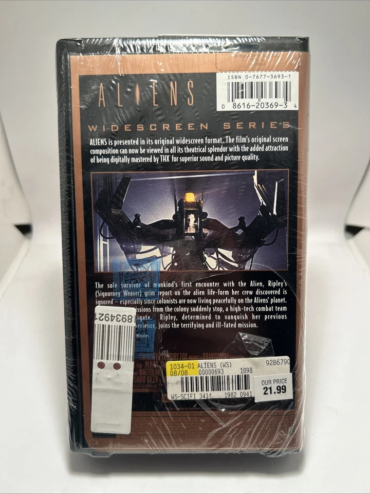 Aliens (VHS, 1997 Release THX Widescreen) NEW SEALED WATERMARKS! - Image 2 of 4