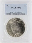 1923 Peace Silver Dollar PCGS MS63 S$1 Philadelphia Minted No Reserve