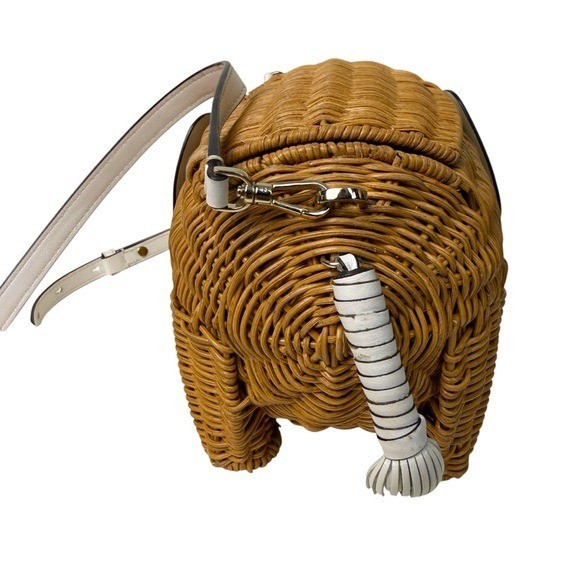 Kate Spade Rare Tiny Wicker Elephant Crossbody Bag image 3
