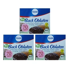 Kuchle Back Oblaten Round Baking Wafers Kuechle Lebkuchen Cookie Base 70mm 3 Pk