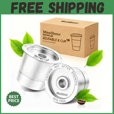 2 Pack K Cup Reusable Coffee Pods for Keurig: Stainless Steel Refillable K Cup -