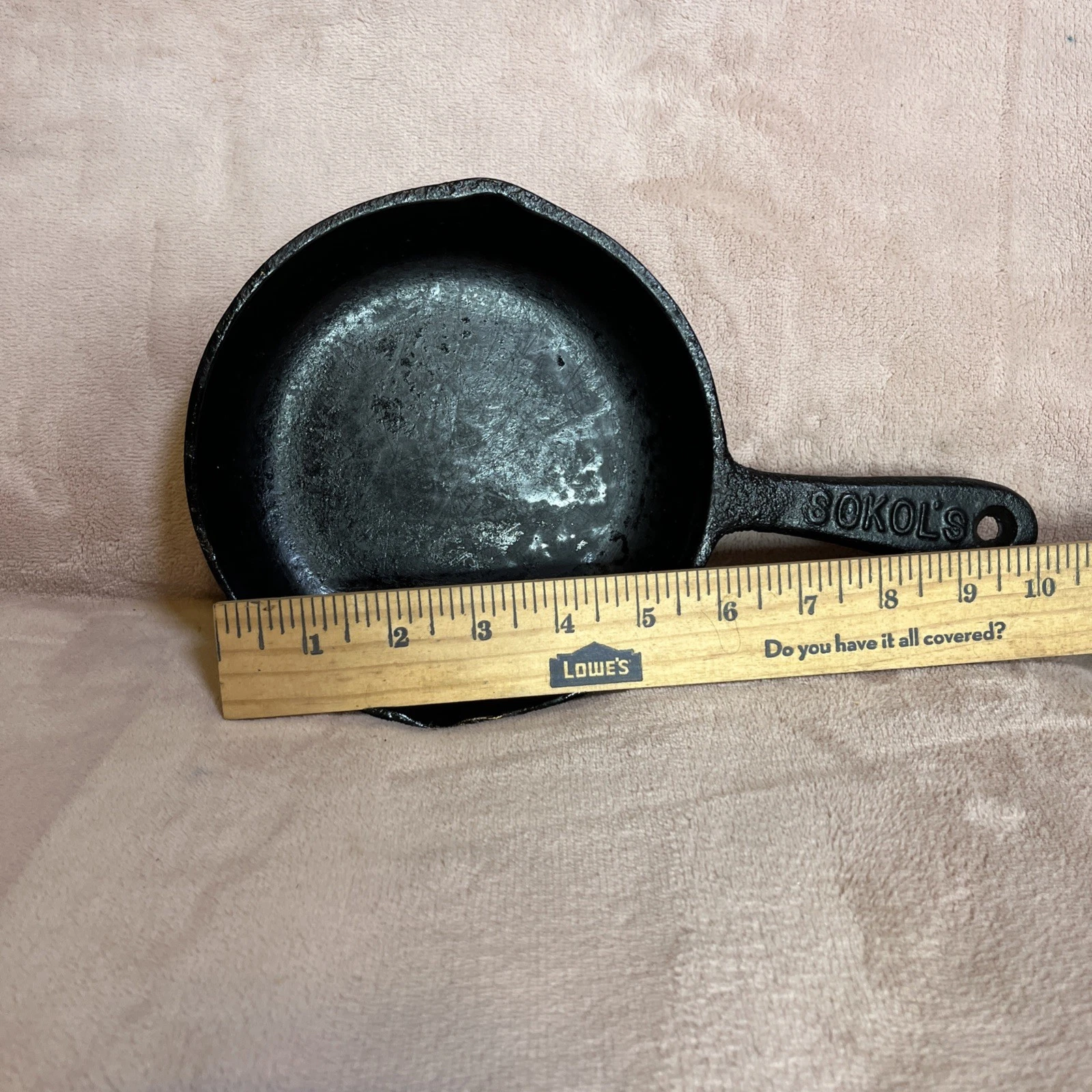 Sokol’s Cast Iron Skillet RARE 6” Please Read Description!!