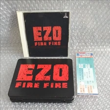 Ezo Fire Fire CD With Tin Case Replica Ticket Flatbacker Rare