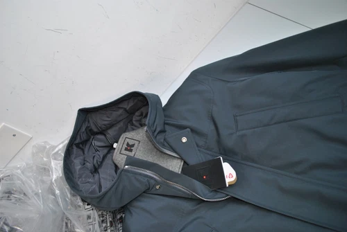 KIRED BY KITON NAPLES WARM PADDED COAT 1450.00 POSTER. SZ 50 BLU image 3