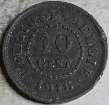 Belgium 1916 10 Centimes
