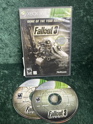 Fallout 3 - Game of the Year Edition (Microsoft Xbox 360 Xbox One, 2009)