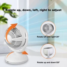 120° Oscillating Air Circulator Desktop Fan for Home,Office,Kitchen Bedroom