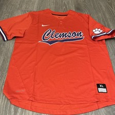 Nike Clemson Tigers Two-Button Softball Jersey Orange Unisex Size: XL NWT