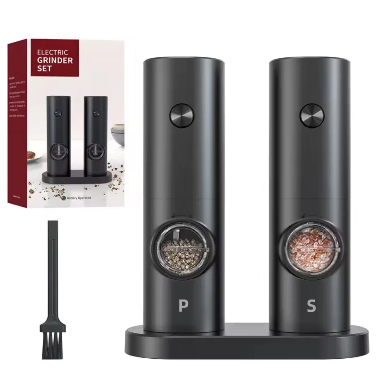 Electric Automatic Salt & Pepper Grinder: Stunning & Effortless