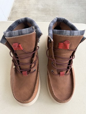 Hey Dude Bradley Cognac Brown Leather Ankle Lace Up Boots  display picture 2