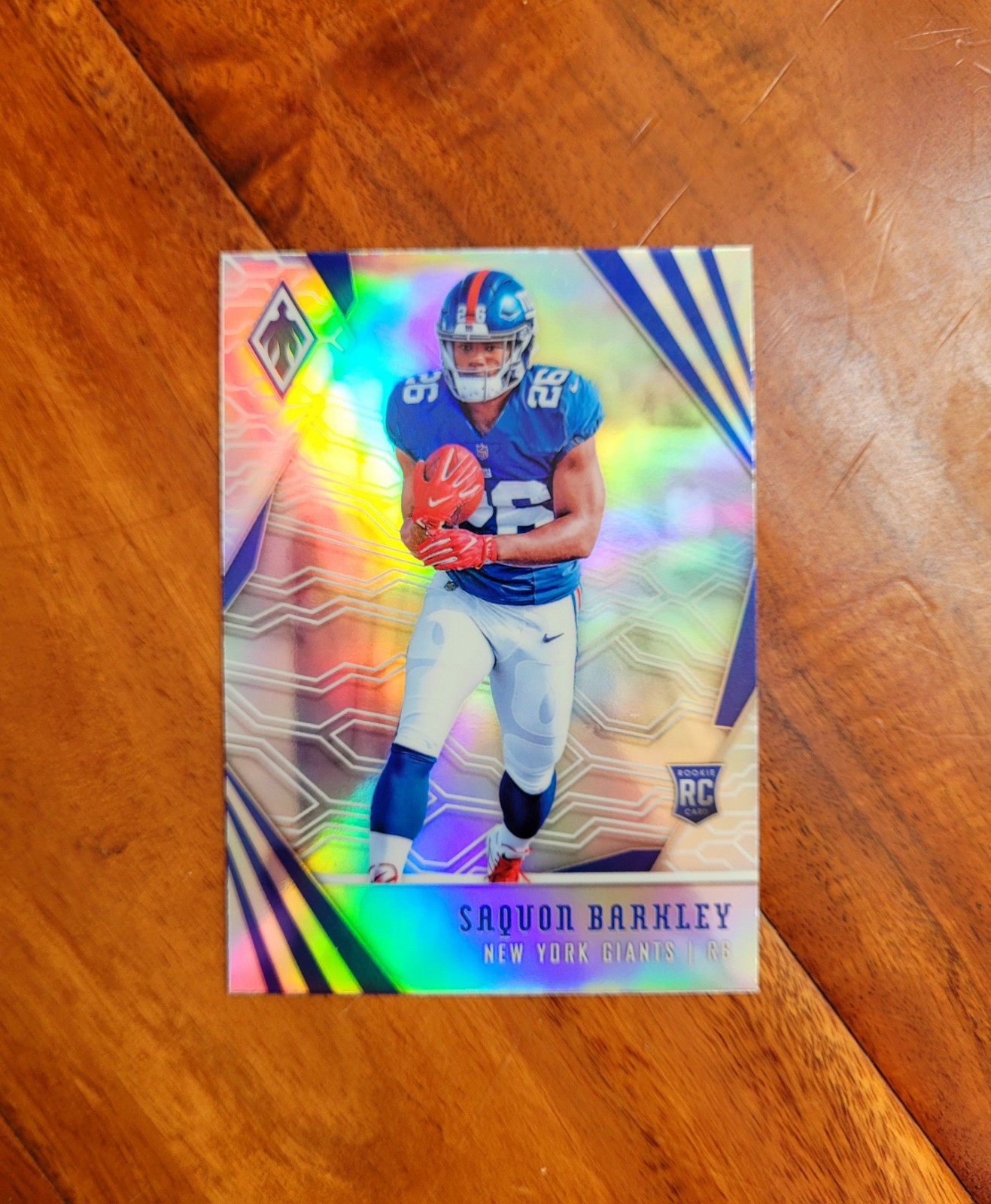 Saquon Barkley 2018 Panini Phoenix Football Silver Prizm RC Rookie #102
