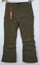Volcom Knox Insulated Gore-Tex Snowboard Pants Ski Kids L/12Y Brown