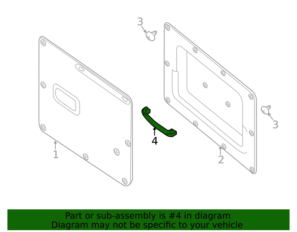 Manija de tracción genuina Nissan 90940-1PA0A Foto 3 de 3