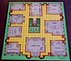 Clue, Game Board, 1949, Original, Great Detective Game, Vintage, Parker Bros