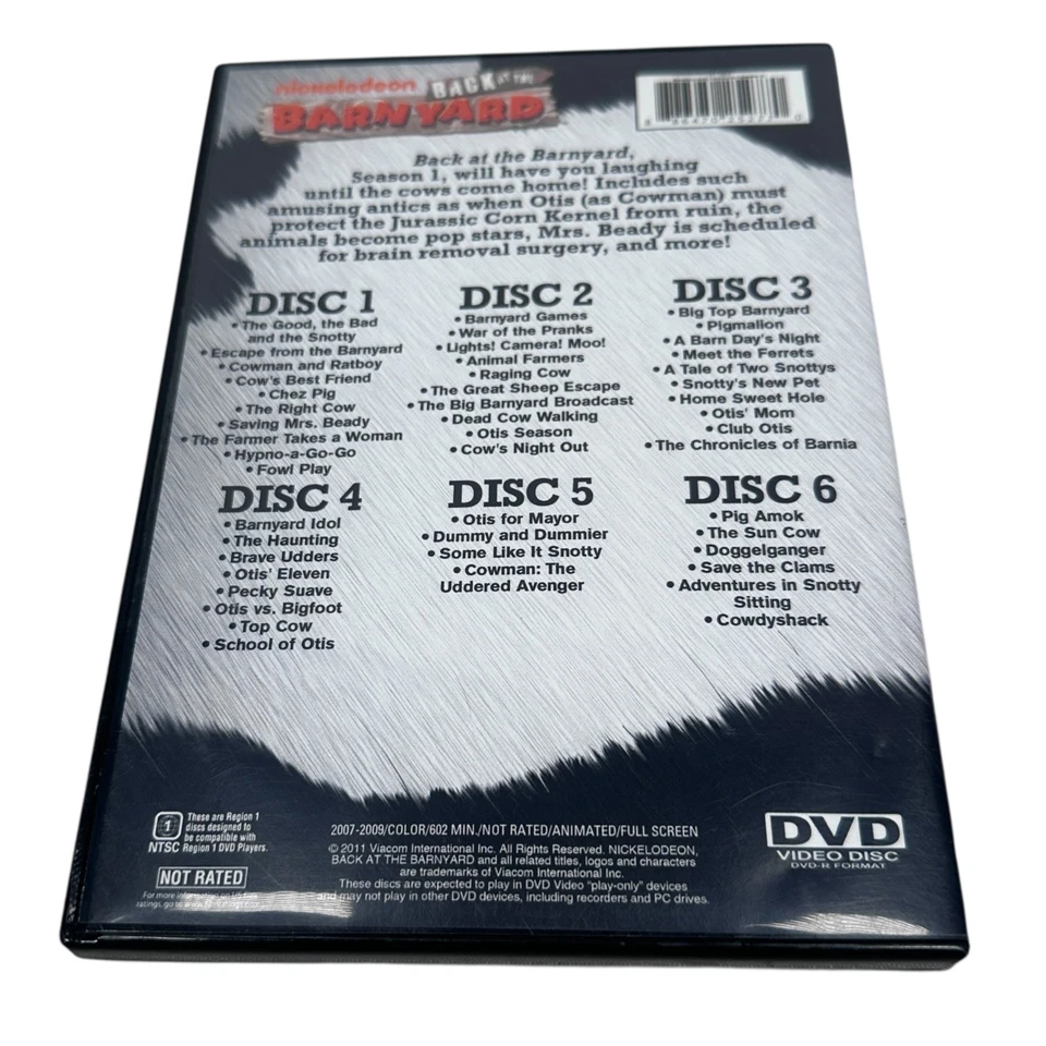 Back At The Barnyard Сезон 1 Набор из 6 Дисков DVD Nickelodeon Анимированная Семья Редкая - Изображение 2 из 4