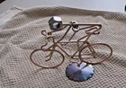 Art Metal SCULPTURE RIDER On Bicycle