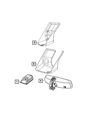 Genuine Mopar Forward Facing Camera 68516070A...