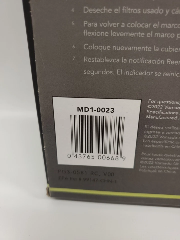 Vornado MD1-0023 Replacement Carbon Filters (2-Pack),Black - Image 4 of 4