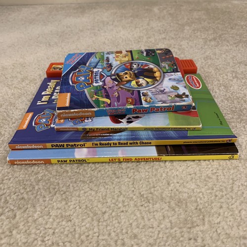 Paw Patrol Lote 4 Cuentos Pequeños Sonido Look Libro Listo Leer Persecución Amigo Marshall - Imagen 4 de 24