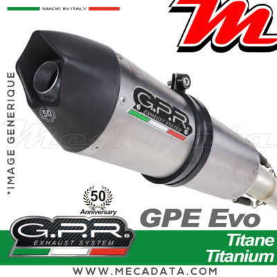 Auspuff Schalldämpfer GPR GPE ANNIVERSARY Titan YAMAHA YZF-R3 2016