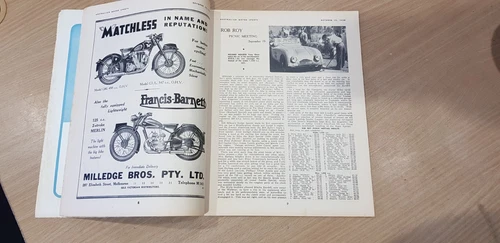 AUSTRALIAN MOTOR SPORTS MAGAZINE OCT. 15TH 1948 JOWETT JAVELIN 350cc DOUGLAS - Picture 5 of 19