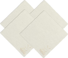 4 Pack 8" x 8" Natural Chamois Cleaning Cloths for Glasses, Eyeglasses, Cam...