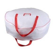 25" Christmas Wreath Container Bag Garland Storage Cover Handle Double Zipper