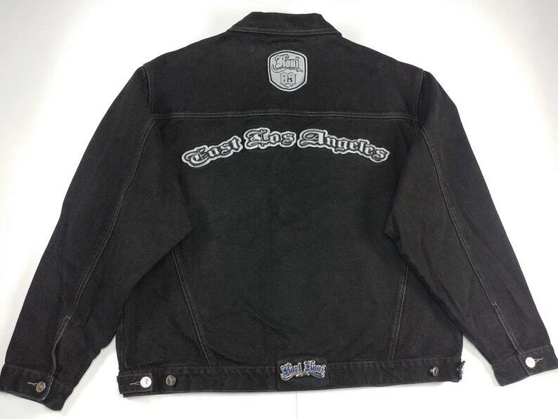 Karl Kani jacket East Los Angeles vintage Kani denim 90s hip hop mens size XL