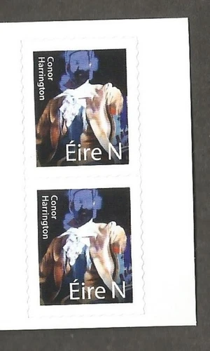 2025 IRE 6th ISSUE ART ON A STAMP III CONOR HARRINGTON BOOKLET PAIR