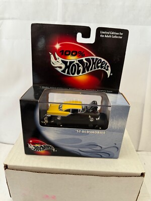 100% hot wheels Black Box '57 Oldsmobile Cool Collectibles Gelb/Schwarz B2