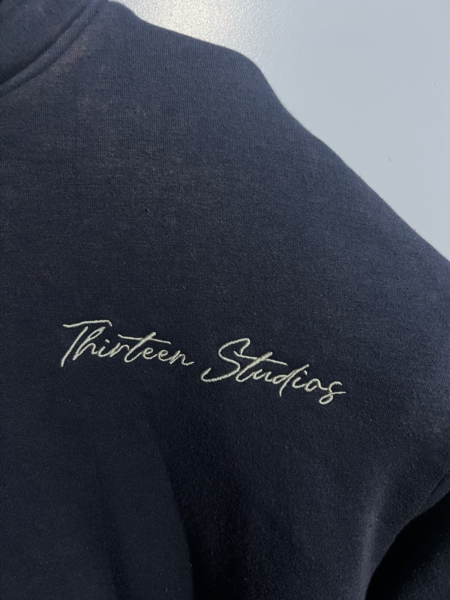 Thirteen Studios Reversible Pullover Hoodie Navy XXL | eBay