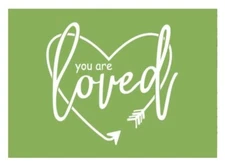MDC DIY Adhesive Reusable Silkscreen Stencil " You Are Loved "