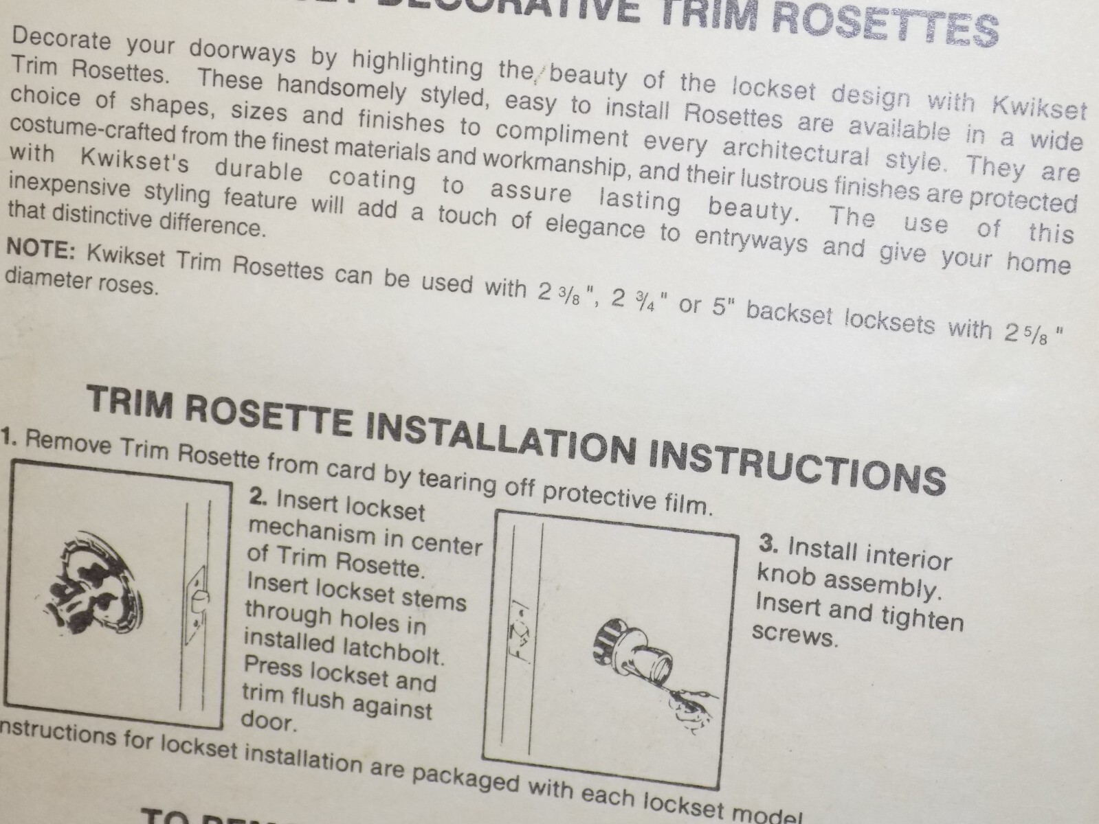 TRIM Round Rosette Satin Chrome Kwikset 293 26D CP RND 42049003635 eBay