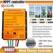 3000W Wind Turbine Generator MPPT Charge Controller Boost Regulator 12V/24V 48V