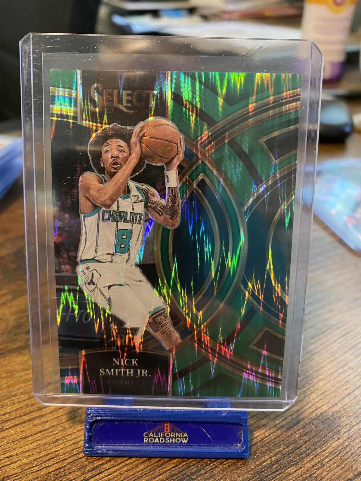 2023-24 Panini Select #119 Nick Smith Jr. Green Shock Prizms