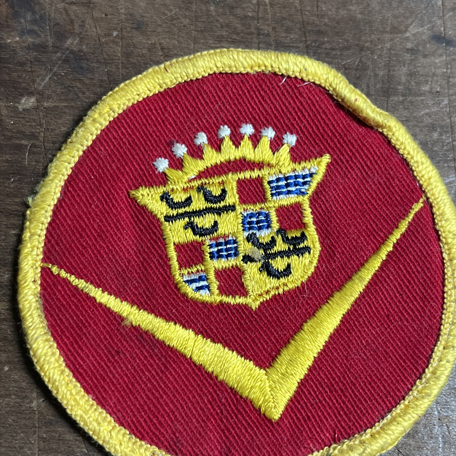 Vintage Cadillac Jacket Patch Badge General Motors Service Dealer Luxury Car  C1