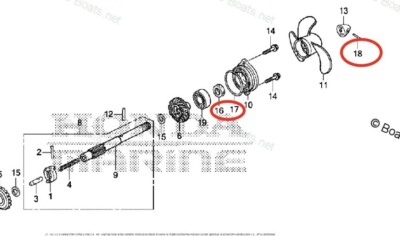 Honda Marine Lower Unit Oil Seal 91252-ZV1-003 91351-ZV1-003 4HP