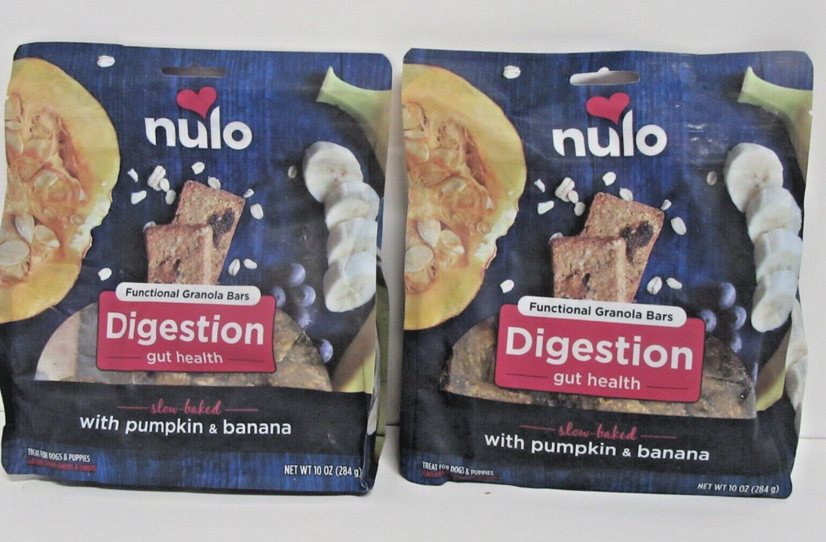 (2 Bags) Nulo Functional Granola Digestion Dog Treats, 10-oz bag