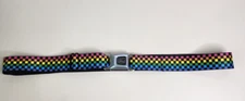 Buckle down licensed Ford unisex seatbelt adjustable belt check multicolor 44" 