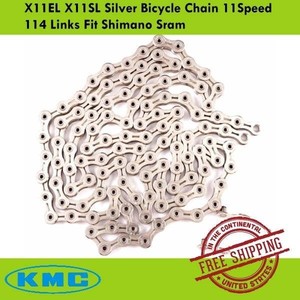 KMC X11EL Silver Bicycle Chain 11Speed 114 Links Fit Shimano Sram MTB Road Bike